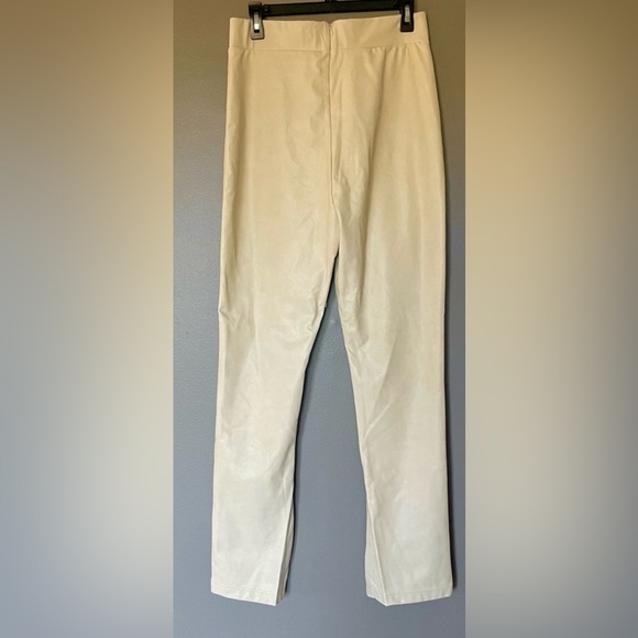 Avec Les Filles women’s Sz XL High-Waisted Faux Leather Slit Leggings - Picture 4 of 8